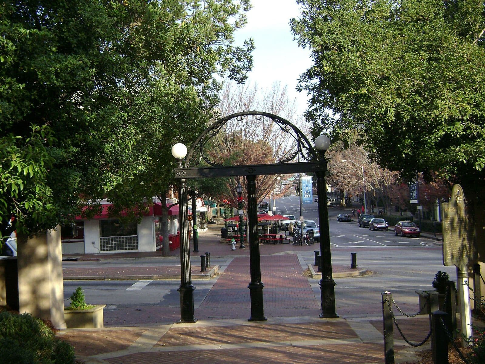 The University of Georgia Arch beside downtown Athens