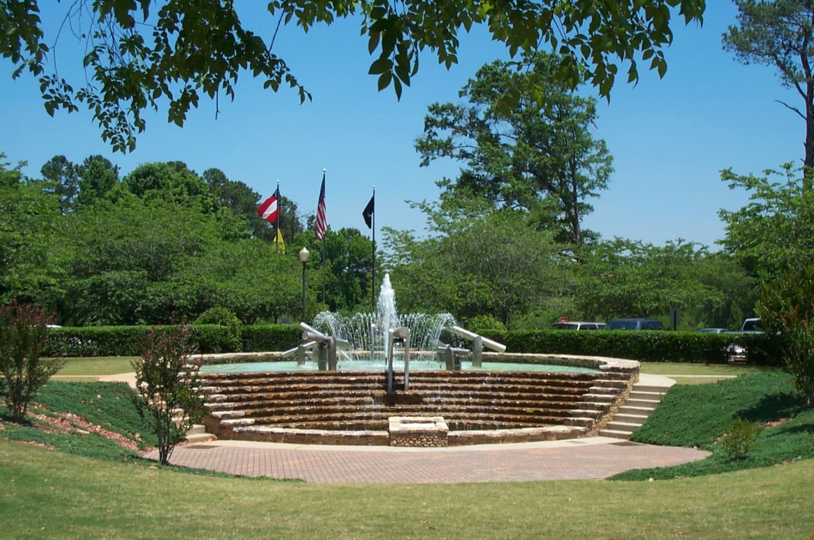 City Hall fountain in Peachtree City, Georgia